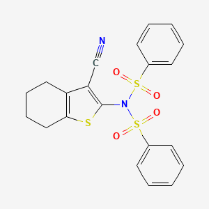 N-(3-cyano-4,5,6,7-tetrahydro-1-benzothien-2-yl)-N-(phenylsulfonyl)benzenesulfonamide