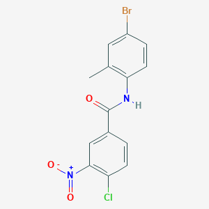 N-(4-bromo-2-methylphenyl)-4-chloro-3-nitrobenzamide