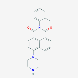 2-(2-methylphenyl)-6-(1-piperazinyl)-1H-benzo[de]isoquinoline-1,3(2H)-dione