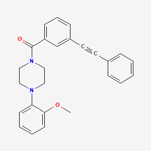 1-(2-methoxyphenyl)-4-[3-(phenylethynyl)benzoyl]piperazine