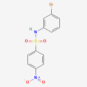 molecular formula C12H9BrN2O4S B3697006 N-(3-溴苯基)-4-硝基苯磺酰胺 