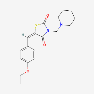 5-(4-ethoxybenzylidene)-3-(1-piperidinylmethyl)-1,3-thiazolidine-2,4-dione