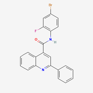 N-(4-bromo-2-fluorophenyl)-2-phenyl-4-quinolinecarboxamide