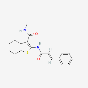 N-methyl-2-{[3-(4-methylphenyl)acryloyl]amino}-4,5,6,7-tetrahydro-1-benzothiophene-3-carboxamide