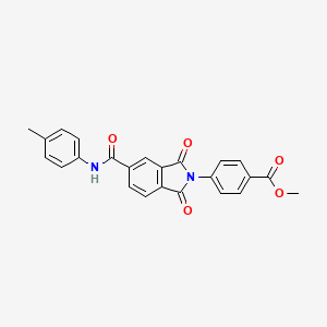 methyl 4-(5-{[(4-methylphenyl)amino]carbonyl}-1,3-dioxo-1,3-dihydro-2H-isoindol-2-yl)benzoate