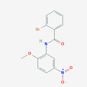 molecular formula C14H11BrN2O4 B3697093 2-bromo-N-(2-methoxy-5-nitrophenyl)benzamide CAS No. 329938-53-6