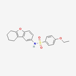 molecular formula C20H21NO4S B3697098 4-ethoxy-N-(6,7,8,9-tetrahydrodibenzo[b,d]furan-2-yl)benzenesulfonamide 