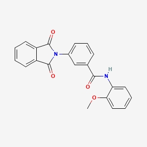 molecular formula C22H16N2O4 B3697121 3-(1,3-dioxo-1,3-dihydro-2H-isoindol-2-yl)-N-(2-methoxyphenyl)benzamide 