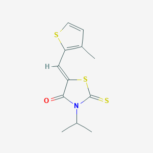 3-isopropyl-5-[(3-methyl-2-thienyl)methylene]-2-thioxo-1,3-thiazolidin-4-one