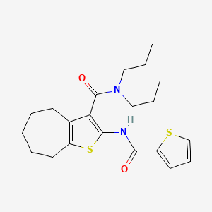 N,N-dipropyl-2-[(2-thienylcarbonyl)amino]-5,6,7,8-tetrahydro-4H-cyclohepta[b]thiophene-3-carboxamide