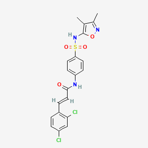 3-(2,4-dichlorophenyl)-N-(4-{[(3,4-dimethyl-5-isoxazolyl)amino]sulfonyl}phenyl)acrylamide