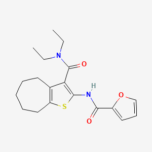 N-{3-[(diethylamino)carbonyl]-5,6,7,8-tetrahydro-4H-cyclohepta[b]thien-2-yl}-2-furamide