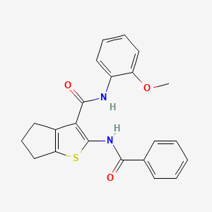 2-BENZAMIDO-N-(2-METHOXYPHENYL)-4H,5H,6H-CYCLOPENTA[B]THIOPHENE-3-CARBOXAMIDE