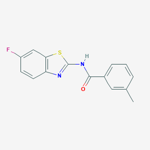 N-(6-fluoro-1,3-benzothiazol-2-yl)-3-methylbenzamide