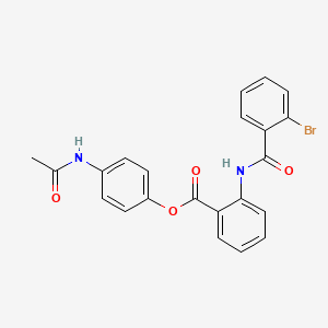 4-(acetylamino)phenyl 2-[(2-bromobenzoyl)amino]benzoate