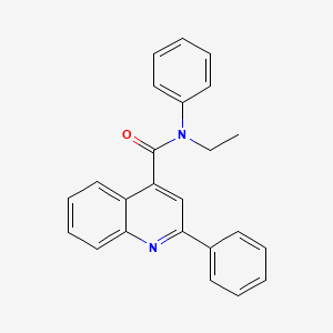 N-ethyl-N,2-diphenylquinoline-4-carboxamide