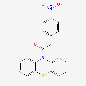 2-(4-NITROPHENYL)-1-(10H-PHENOTHIAZIN-10-YL)-1-ETHANONE