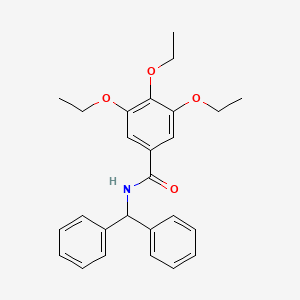 N-(diphenylmethyl)-3,4,5-triethoxybenzamide