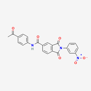 N-(4-acetylphenyl)-2-(3-nitrophenyl)-1,3-dioxoisoindole-5-carboxamide