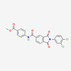 Methyl 4-[[2-(3,4-dichlorophenyl)-1,3-dioxoisoindole-5-carbonyl]amino]benzoate