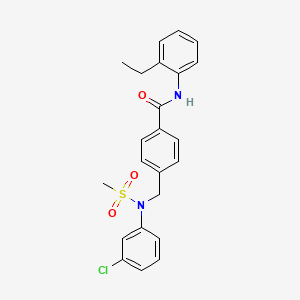 4-[(3-chloro-N-methylsulfonylanilino)methyl]-N-(2-ethylphenyl)benzamide