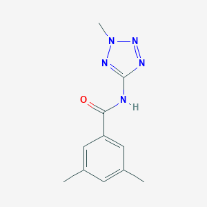 3,5-dimethyl-N-(2-methyltetrazol-5-yl)benzamide