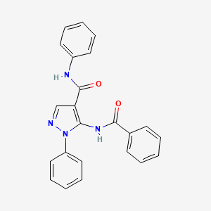 B3697579 5-(benzoylamino)-N,1-diphenyl-1H-pyrazole-4-carboxamide CAS No. 5583-60-8