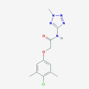 molecular formula C12H14ClN5O2 B369761 2-(4-chloro-3,5-dimethylphenoxy)-N-(2-methyl-2H-tetrazol-5-yl)acetamide CAS No. 578699-29-3