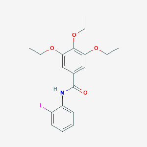 molecular formula C19H22INO4 B3697645 3,4,5-triethoxy-N-(2-iodophenyl)benzamide 