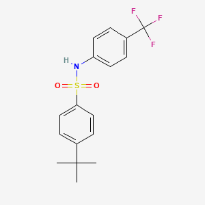 4-tert-butyl-N-[4-(trifluoromethyl)phenyl]benzenesulfonamide