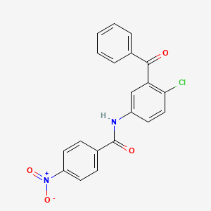 molecular formula C20H13ClN2O4 B3697669 N-(3-benzoyl-4-chlorophenyl)-4-nitrobenzamide 