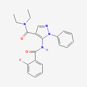 N,N-diethyl-5-[(2-fluorobenzoyl)amino]-1-phenyl-1H-pyrazole-4-carboxamide