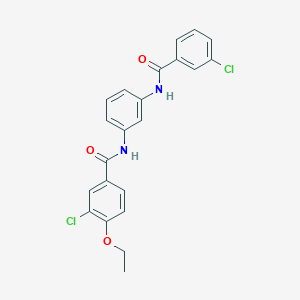 3-chloro-N-(3-{[(3-chlorophenyl)carbonyl]amino}phenyl)-4-ethoxybenzamide