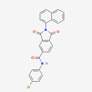 N-(4-Bromophenyl)-2-(naphthalen-1-YL)-1,3-dioxo-2,3-dihydro-1H-isoindole-5-carboxamide