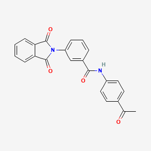 N-(4-acetylphenyl)-3-(1,3-dioxo-1,3-dihydro-2H-isoindol-2-yl)benzamide