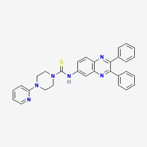 N-(2,3-diphenylquinoxalin-6-yl)-4-pyridin-2-ylpiperazine-1-carbothioamide