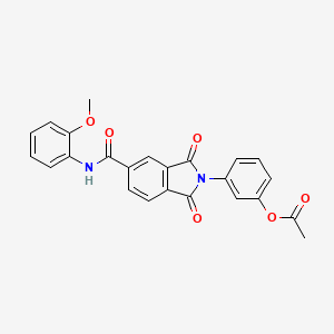 3-(5-{[(2-methoxyphenyl)amino]carbonyl}-1,3-dioxo-1,3-dihydro-2H-isoindol-2-yl)phenyl acetate