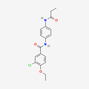 3-chloro-4-ethoxy-N-[4-(propanoylamino)phenyl]benzamide