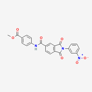 Methyl 4-[[2-(3-nitrophenyl)-1,3-dioxoisoindole-5-carbonyl]amino]benzoate