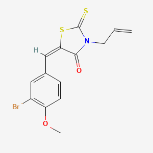 3-allyl-5-(3-bromo-4-methoxybenzylidene)-2-thioxo-1,3-thiazolidin-4-one