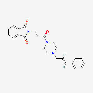 2-{3-oxo-3-[4-(3-phenyl-2-propen-1-yl)-1-piperazinyl]propyl}-1H-isoindole-1,3(2H)-dione