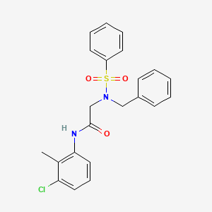 N~2~-benzyl-N~1~-(3-chloro-2-methylphenyl)-N~2~-(phenylsulfonyl)glycinamide