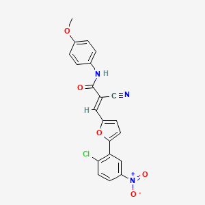 3-[5-(2-chloro-5-nitrophenyl)-2-furyl]-2-cyano-N-(4-methoxyphenyl)acrylamide