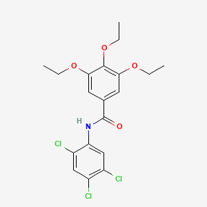 3,4,5-triethoxy-N-(2,4,5-trichlorophenyl)benzamide