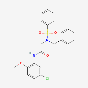 2-(N-BENZYLBENZENESULFONAMIDO)-N-(5-CHLORO-2-METHOXYPHENYL)ACETAMIDE