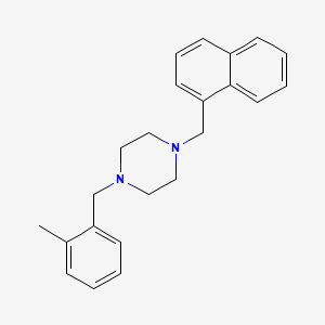 1-[(2-Methylphenyl)methyl]-4-(naphthalen-1-ylmethyl)piperazine