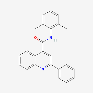 molecular formula C24H20N2O B3698199 N-(2,6-dimethylphenyl)-2-phenylquinoline-4-carboxamide 