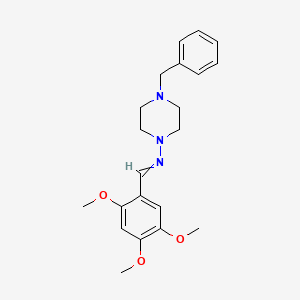 N-(4-benzylpiperazin-1-yl)-1-(2,4,5-trimethoxyphenyl)methanimine