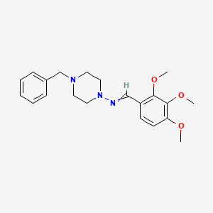 N-(4-benzylpiperazin-1-yl)-1-(2,3,4-trimethoxyphenyl)methanimine