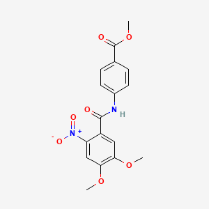 METHYL 4-(4,5-DIMETHOXY-2-NITROBENZAMIDO)BENZOATE